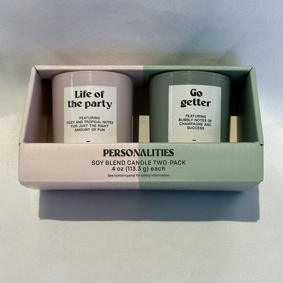 Personalities Candles “Go Getter & Life of the Party” Soy Blend Candle 2 Pack - Picture 6 of 8